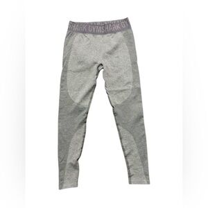 Gymshark Flex Seamless Leggings Grey Purple‎ Size M